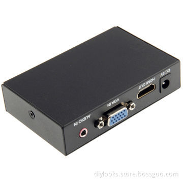 1080P HD Video Converter, VGA to HDMI, Supports 165MHz/1.65Gbps/8-bit Per Channel